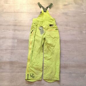 Oakley Neon Green Snowboard Bib Overalls Mens Size M?